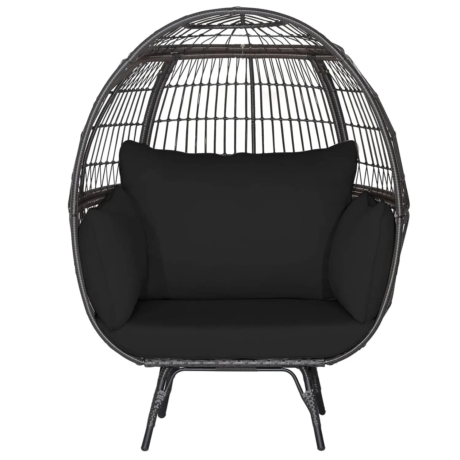 Oversize Armchair from Exterior/Interior, Two-seater hammock with thick cushions, for Patio, Garden, Veranda, 450 LBS Capacity, Customizable