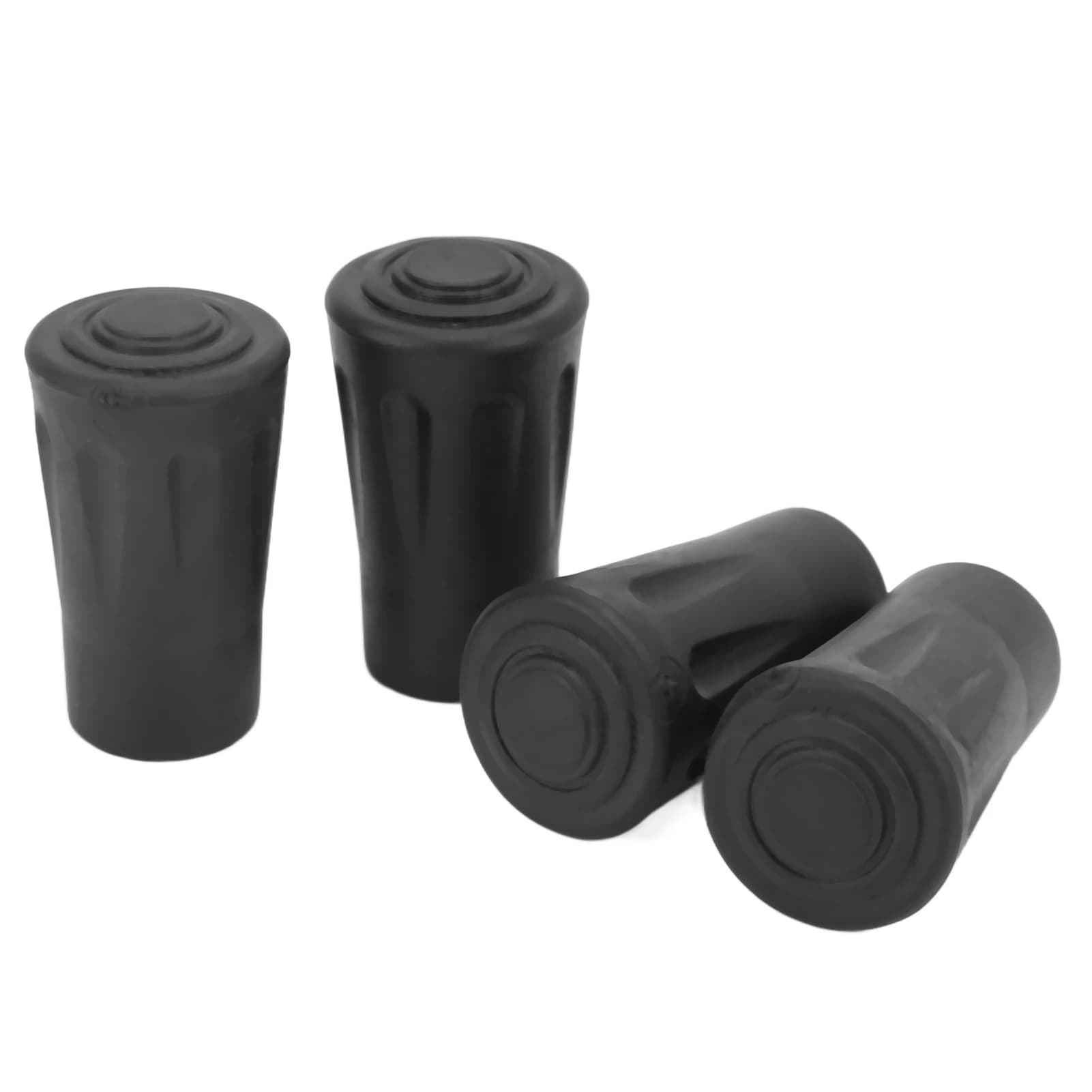 4PCS Non-Slip Shock-Absorbing Rubber Tips for Trekking Poles – Durable Protectors with 12mm Hole, Hiking Accessory Kit