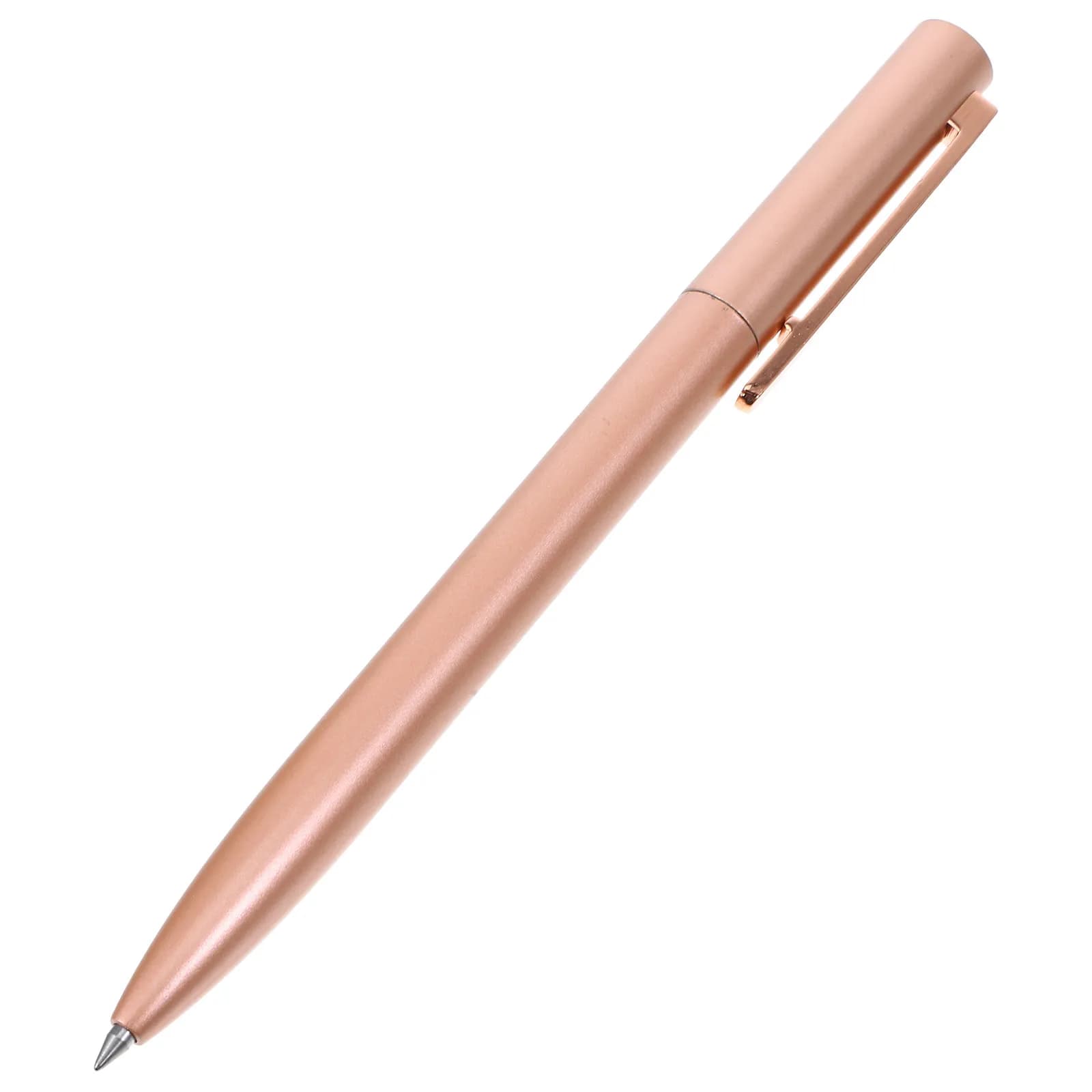 Penna a Sfera Nera con Punta Fine, Scrittura Fluida, Retrattile a Rotazione, in Metallo, per Ufficio, Diario, Uso Professionale e Personale