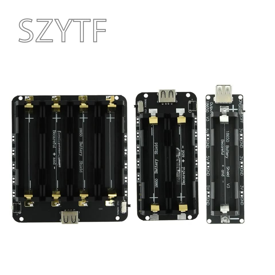 Two Voltage Lithium Battery Screen 18650 V8 Power Expansion Board Module Mobile 5V/3A 3V/1A Micro USB for Arduino ESP32 ESP8266