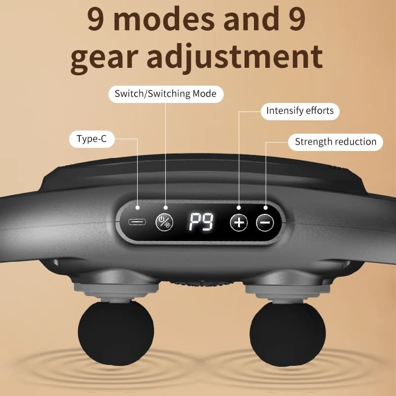Set of 5 Professional Electric Massage Guns 6 Heads, Deep Muscle Massage for Body