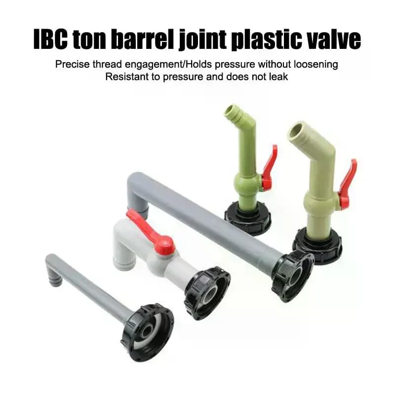 IBC Tank Adapter Valve Fittings S60*6 Coarse Thread To 1/2 3/4 1" Water Tank Connectors Garden Hose Faucet Accessories