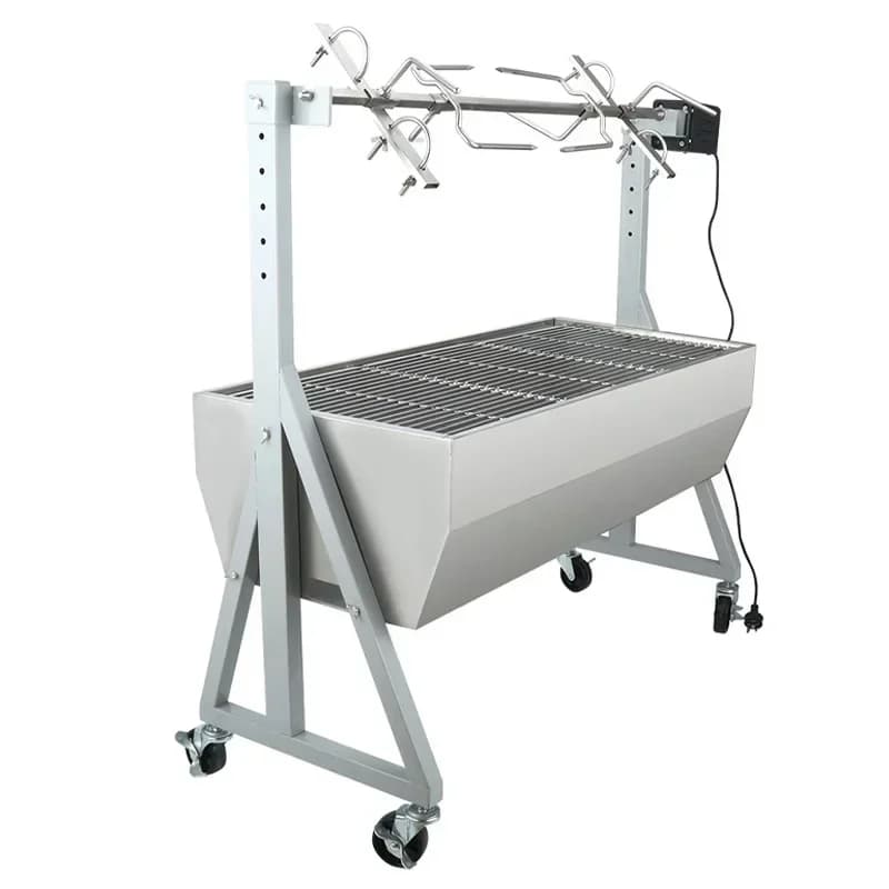 Supporto per Griglia da Campeggio in Acciaio Inox, Fornello a Legna Pieghevole, Accessori per Cucina da Escursionismo, Brazier per Camper