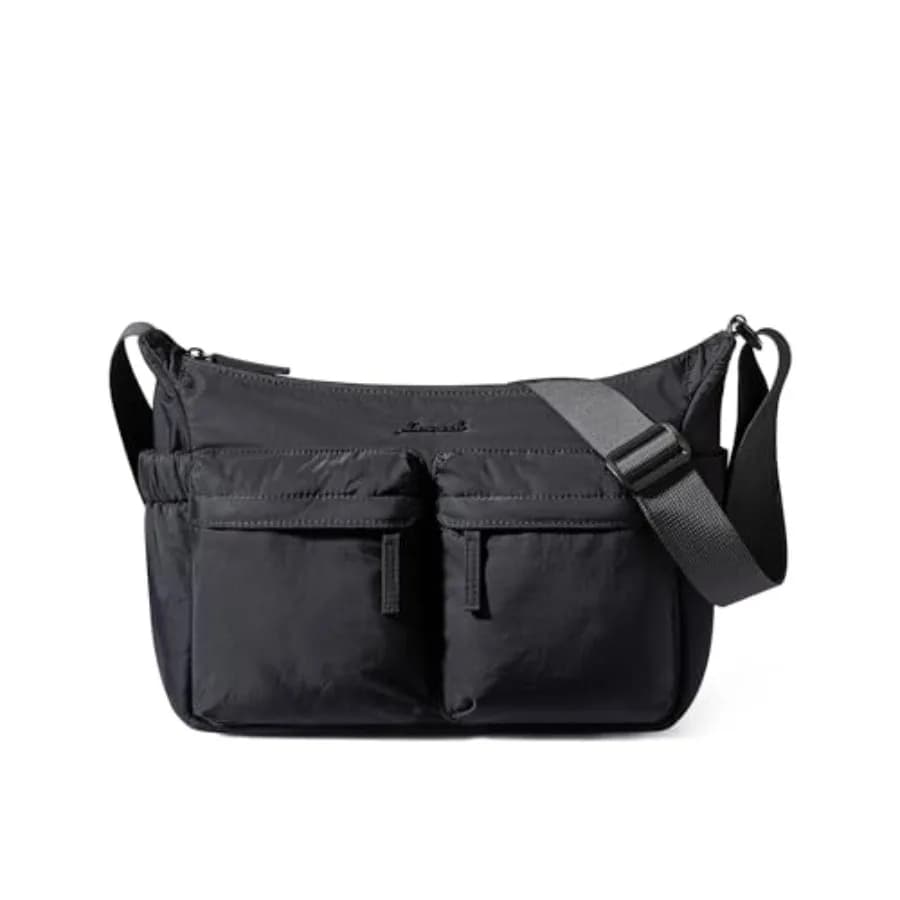 LOVEVOOK Puffy Crossbody Bags for Women Small Hobo Purse and Messenger Handbags Men with Adjustable Strap, Travel and Work