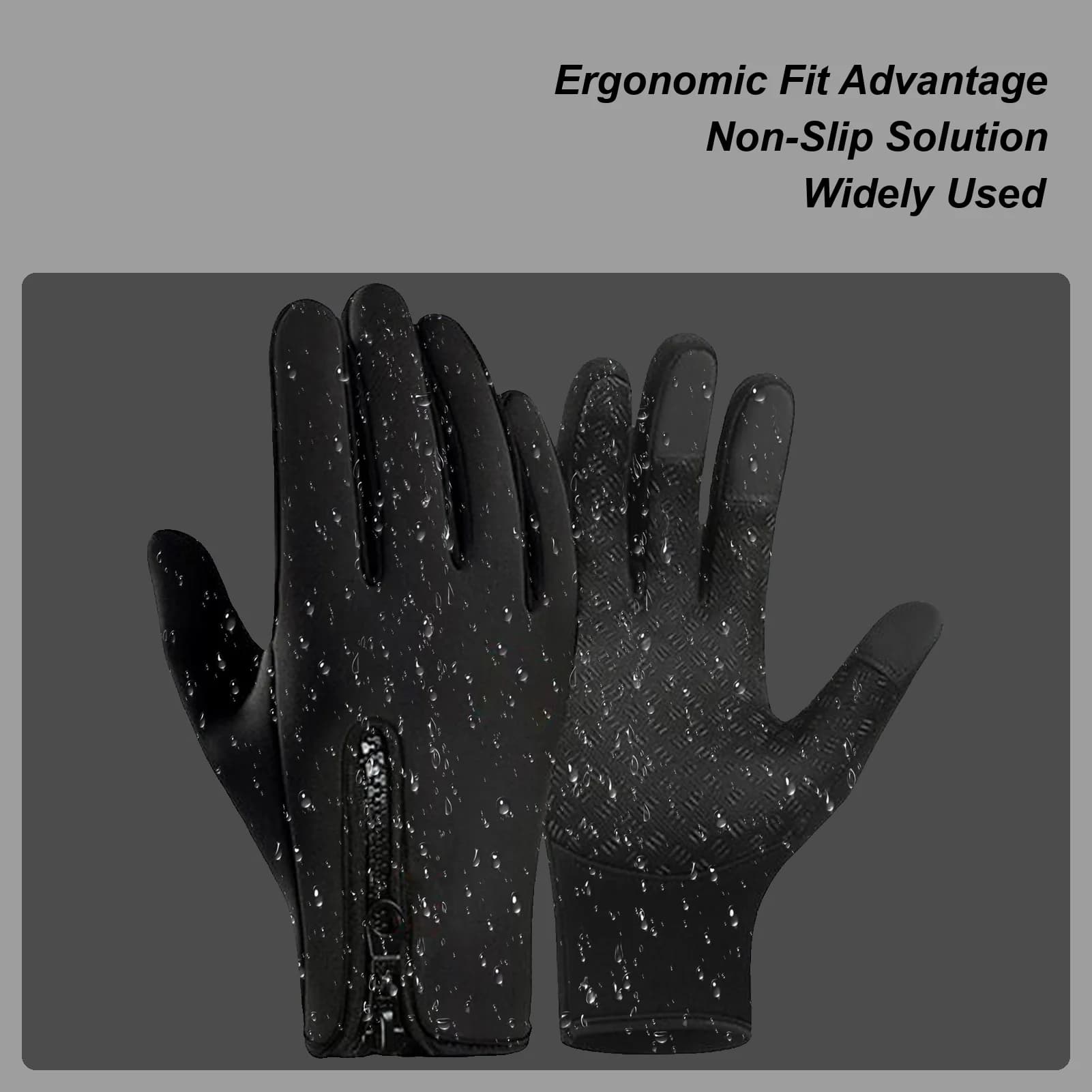 Ski gloves Insulated gloves touchscreen Waterproof winter ski gloves Snowboard Fishing Training Gym Racing