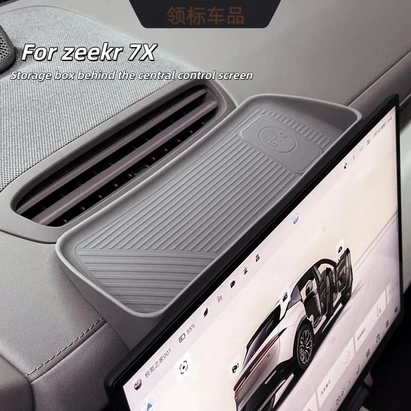 Car Dashboard Navigation Screen Storage Box for ZEEKR 7X Interior Accessories 2024 2025 2026 for Left Hand Drive