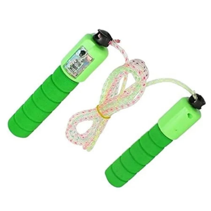 Plastic Adjustable Jump Rope with Counter for Fitness Training, Skipping Rope for Men and Women