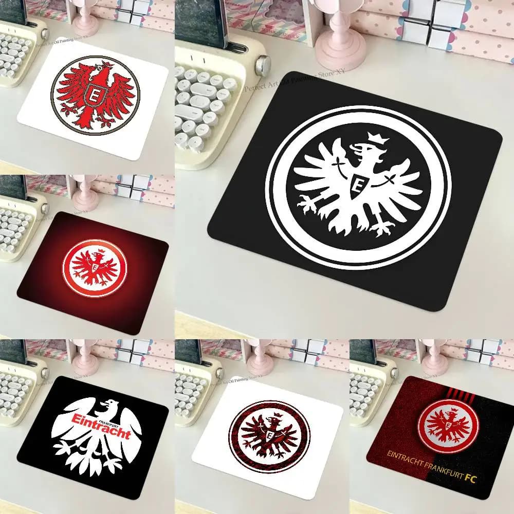 E-Eintracht F-Frankfurt Mousepad Tappetino per mouse piccolo LockEdge per giocatori Tappetino per scrivania per computer Rettangolare in gomma antiscivolo