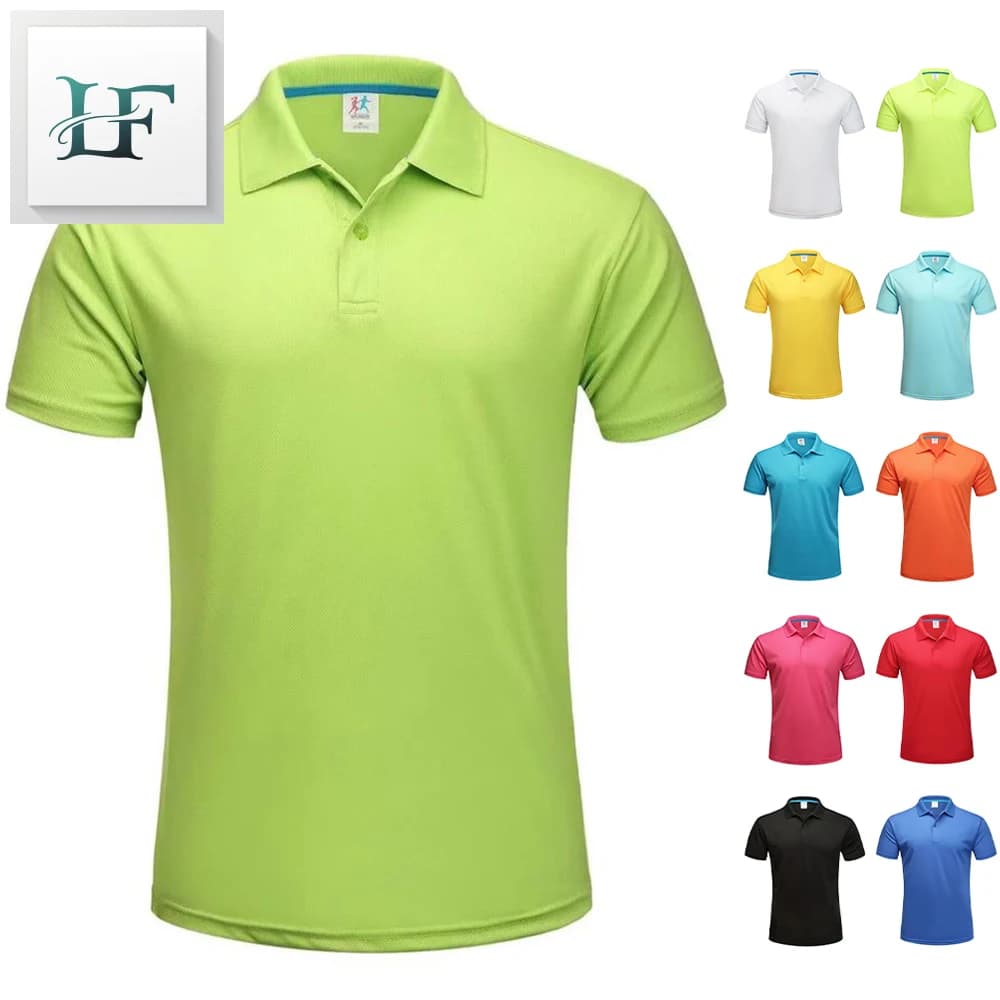 T-shirt polo da golf estiva Dry Fit T-shirt da uomo traspirante con colletto Dryfit Camicie rapide per Camisetas Polos Para Hombres