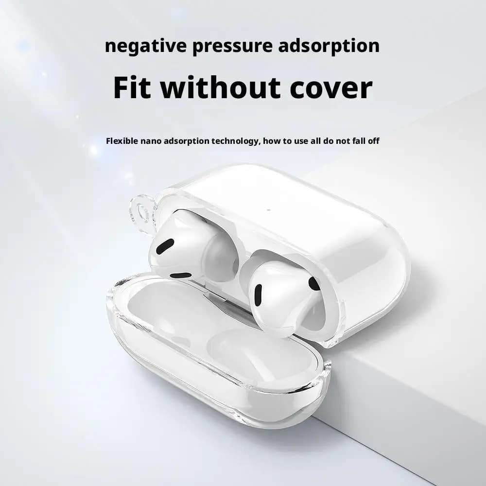 Custodia Protettiva Trasparente in TPU Morbido Anti-Graffio e Anti-Urto per Auricolari AirPods Pro 3
