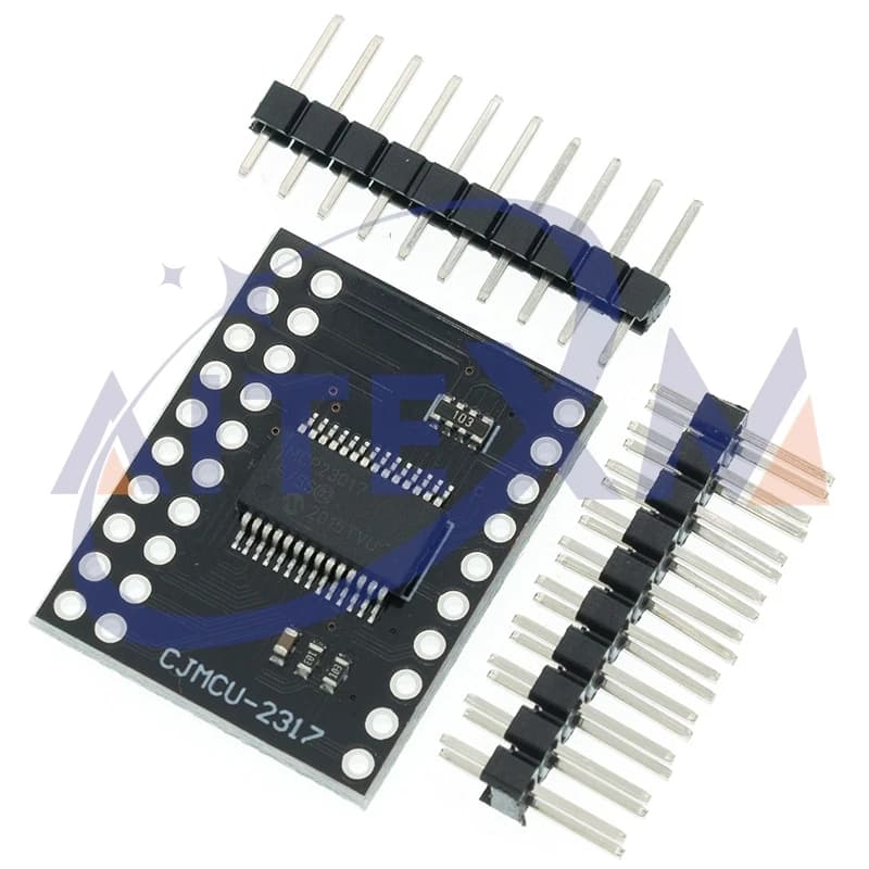 MCP23017 Black I2C Interface 16bit I/O Extension Module Pin Board Converter IIC to GIPO 25mA1 Power Supply for Arduino