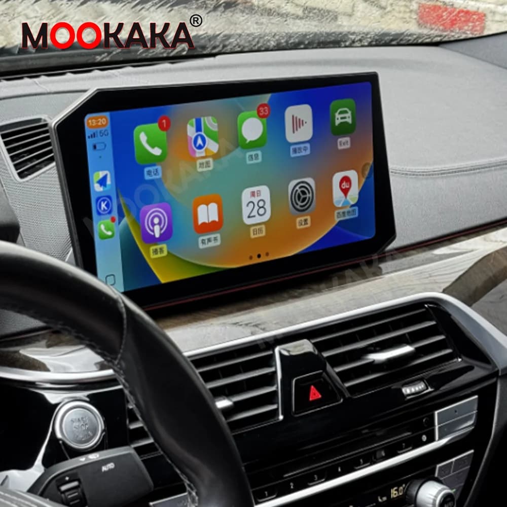 12.9 "Android Car Auto Radio 8 + 256GB Per BMW Serie 5 G30 2018-2023 Carplay Stereo Lettore Multimediale Mappa di Navigazione GPS unità principale