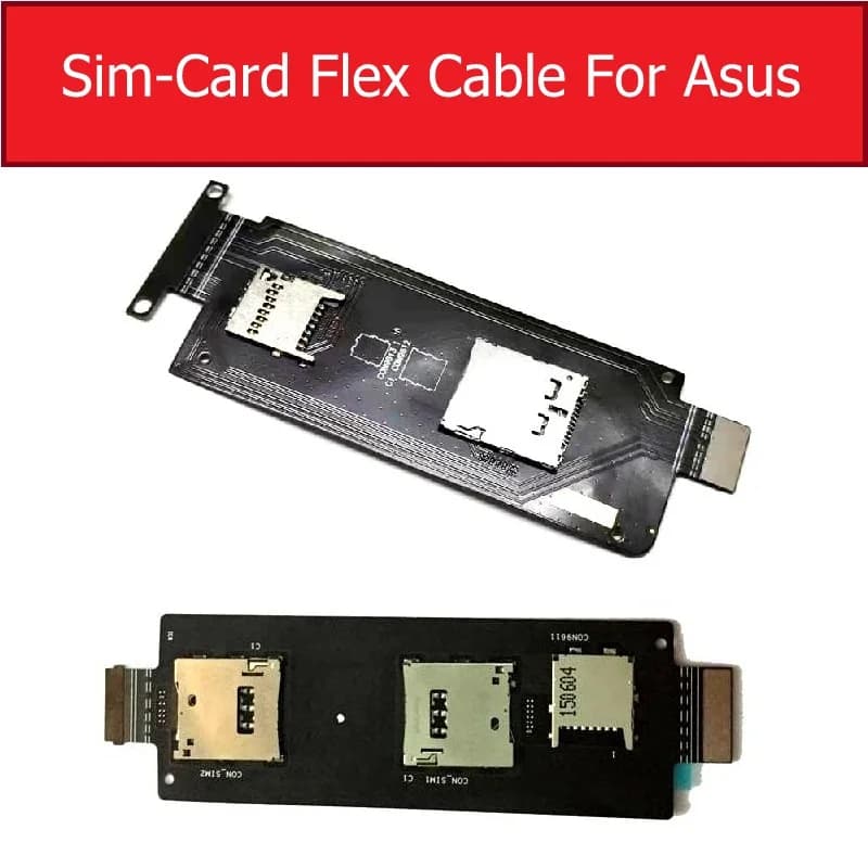 SIM Card Holder Slot Cavo Della Flessione Per Asus Zenfone Zoom ZX551ML ZX550ML SIM Slot per lettore di Schede di Memoria SD Scheda di Presa di di ricambio