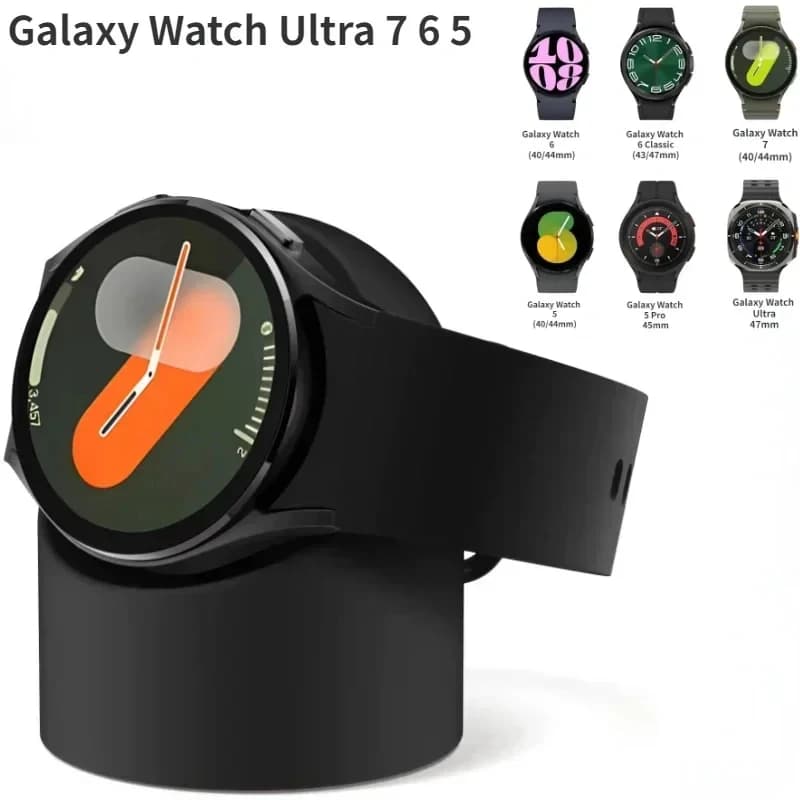 Supporto di ricarica in silicone per Watch 8/7/6 40/44mm Ultra 47mm, base di ricarica e portaoggetti per Watch 6 8 Classic 47/43mm, ornamento da scrivania