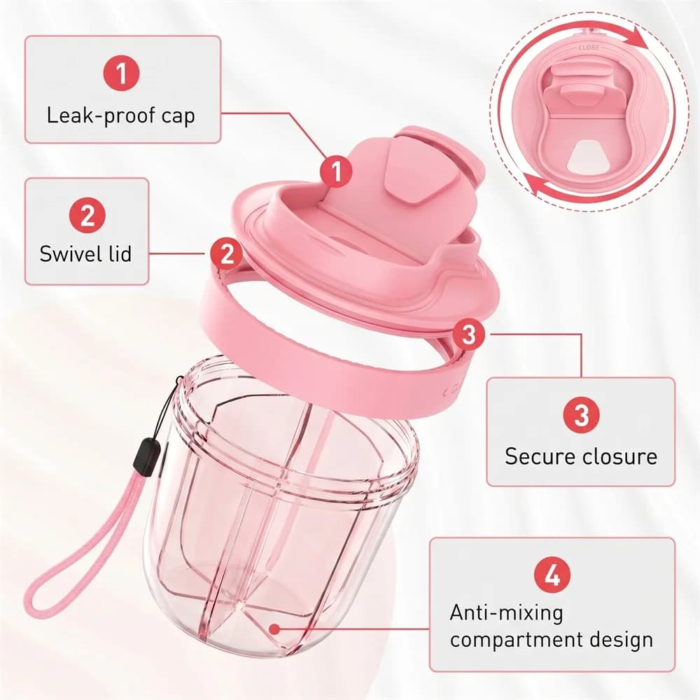 Organizer of supplements for bottles of large pills with 7 grills to contain 7 various vitamins/viage/custody for pills/box container portable gifts