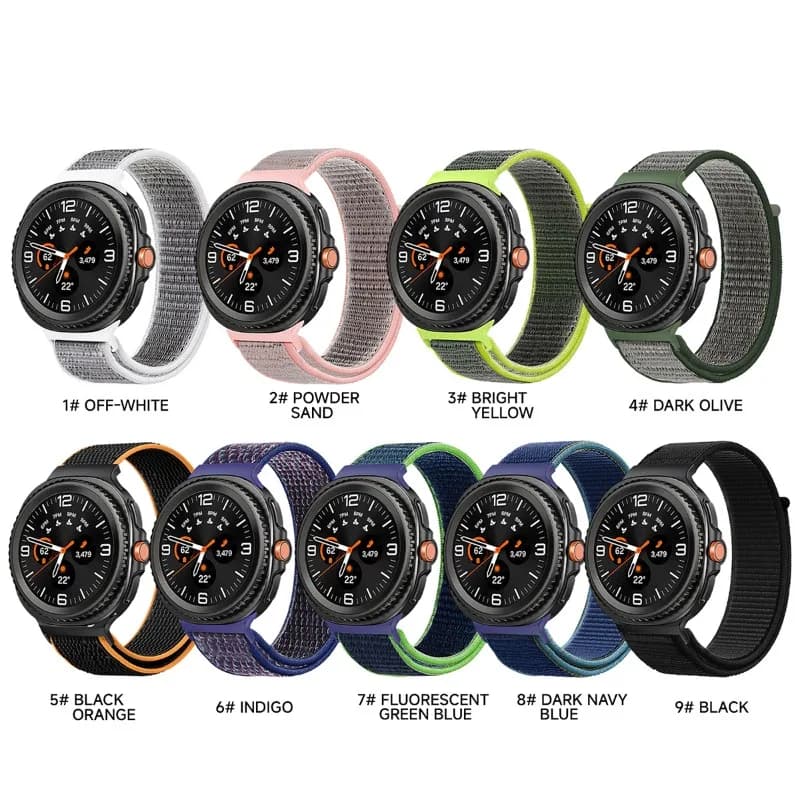 Cinturini sportivi in nylon per Samsung Galaxy watch 8 accessori smartwatch classici bracciale da polso correa Galaxy watch 8 40mm 44mm Band