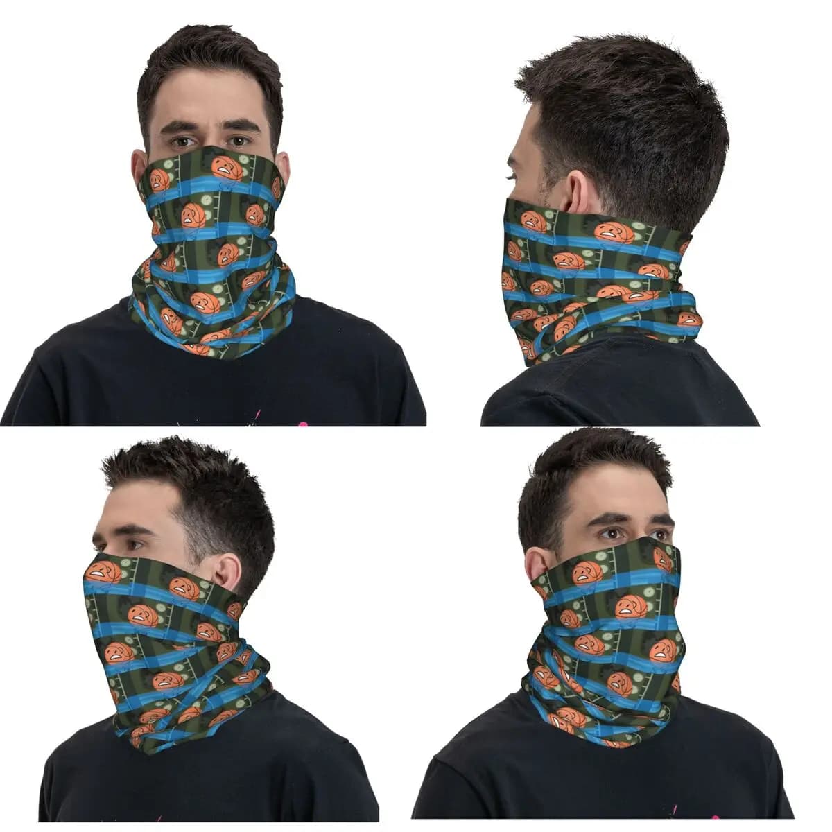 Battle For Dream Island BFDI Basketball Bandana Neck Gaiter Maschera stampata con sciarpa Maschera multiuso per uomo donna adulto