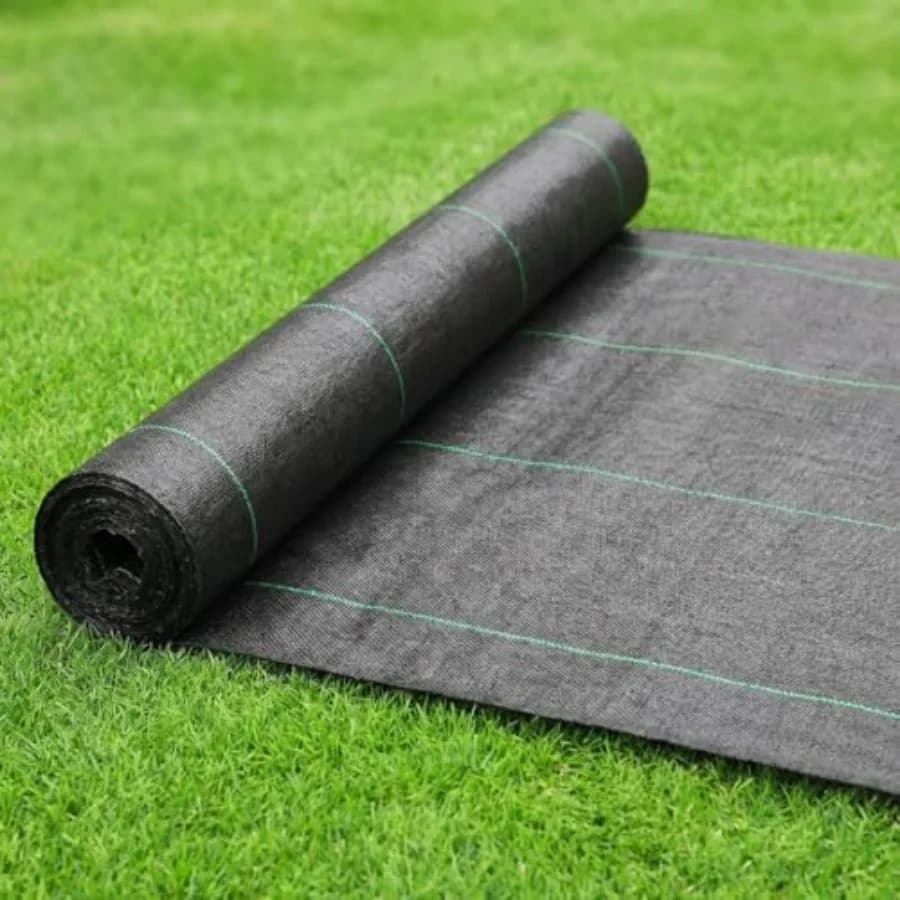 Telo Pacciamante Resistente per Giardino e Paesaggistica, Rotolo 1,5m x 91m, Tessuto Non Tessuto per Controllo Erbacce per Aiuole e Giardini