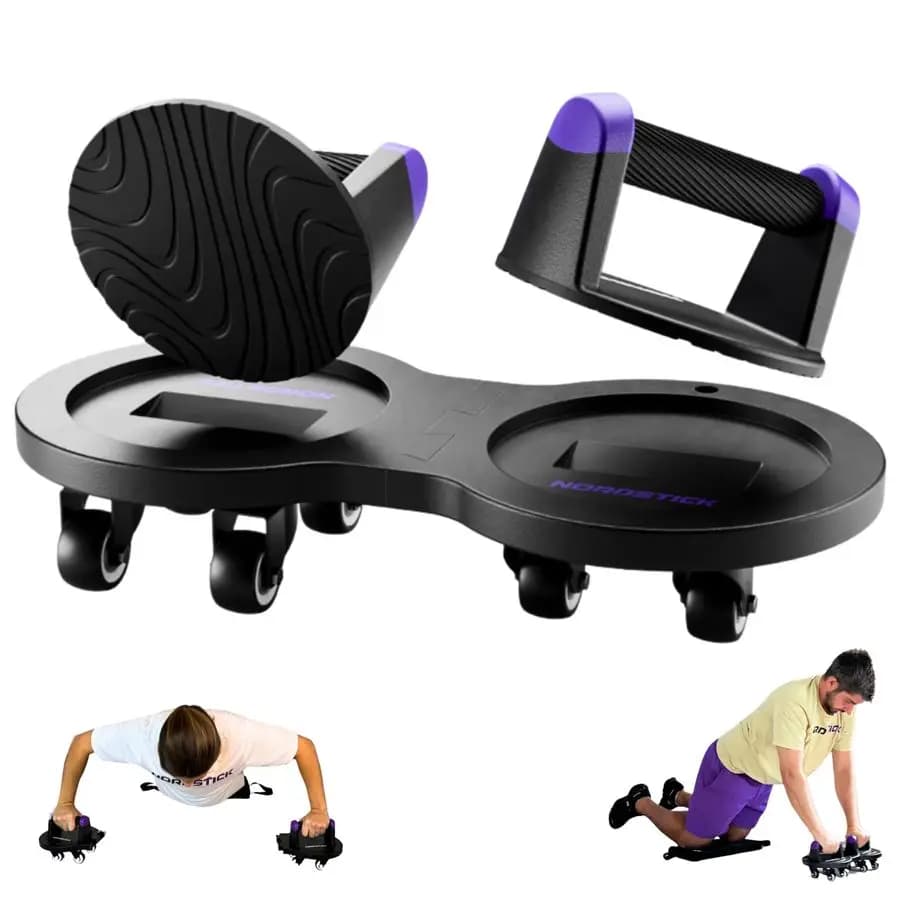 Home Training Device Slider All-in-One, Core Training System with Spinning Handles, Multifunctional Roller for Abdominals and Slider for Core