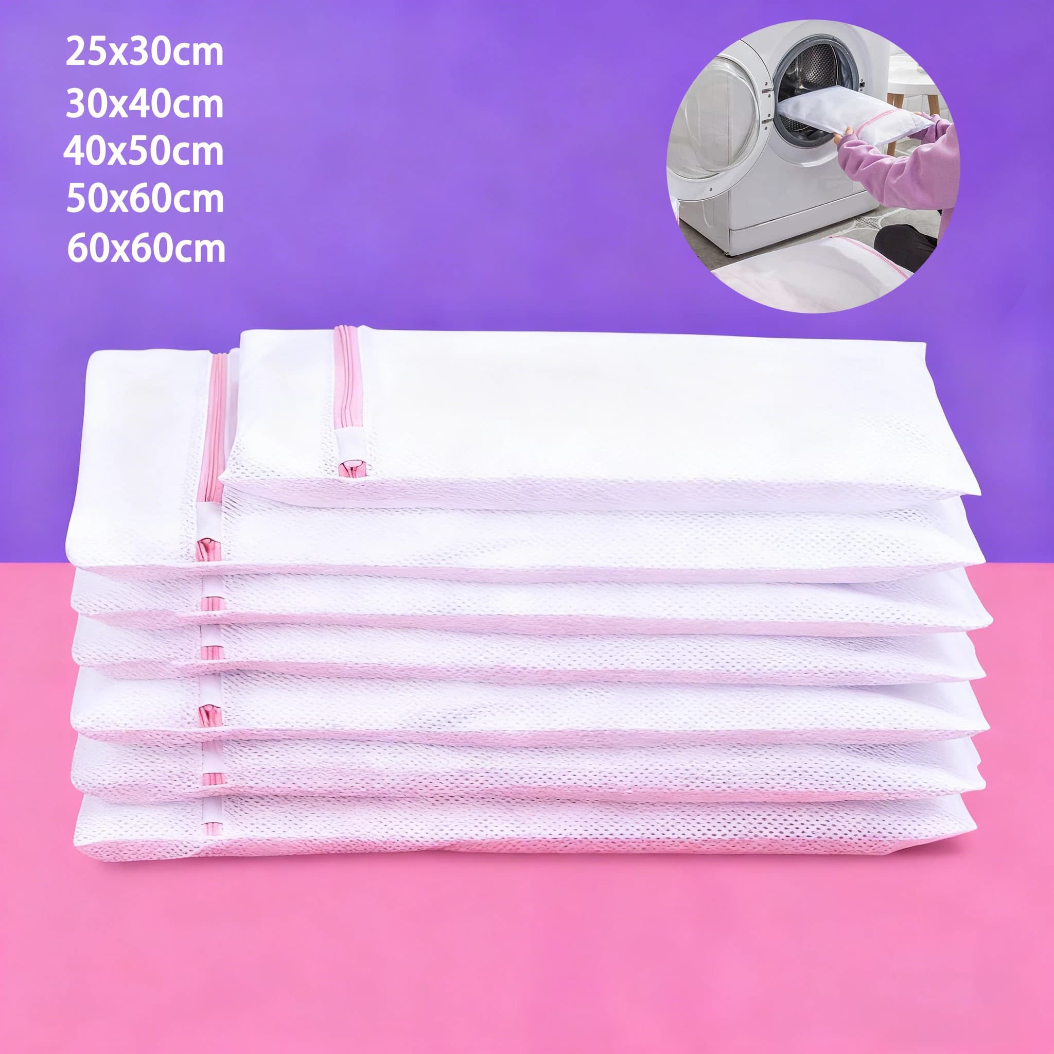 Fine mesh linen bag Clothing care Laundry basket for dirty underwear Travel shoes Mesh bags Women's dress organizer