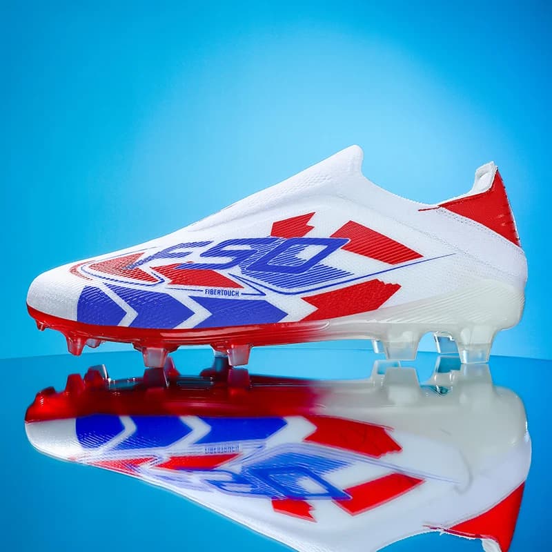New Men Soccer Shoes High-quality Cleats Football Boots Grass Outdoor Match Light Mid-top Sneakers Hot-selling Non-Slip Training
