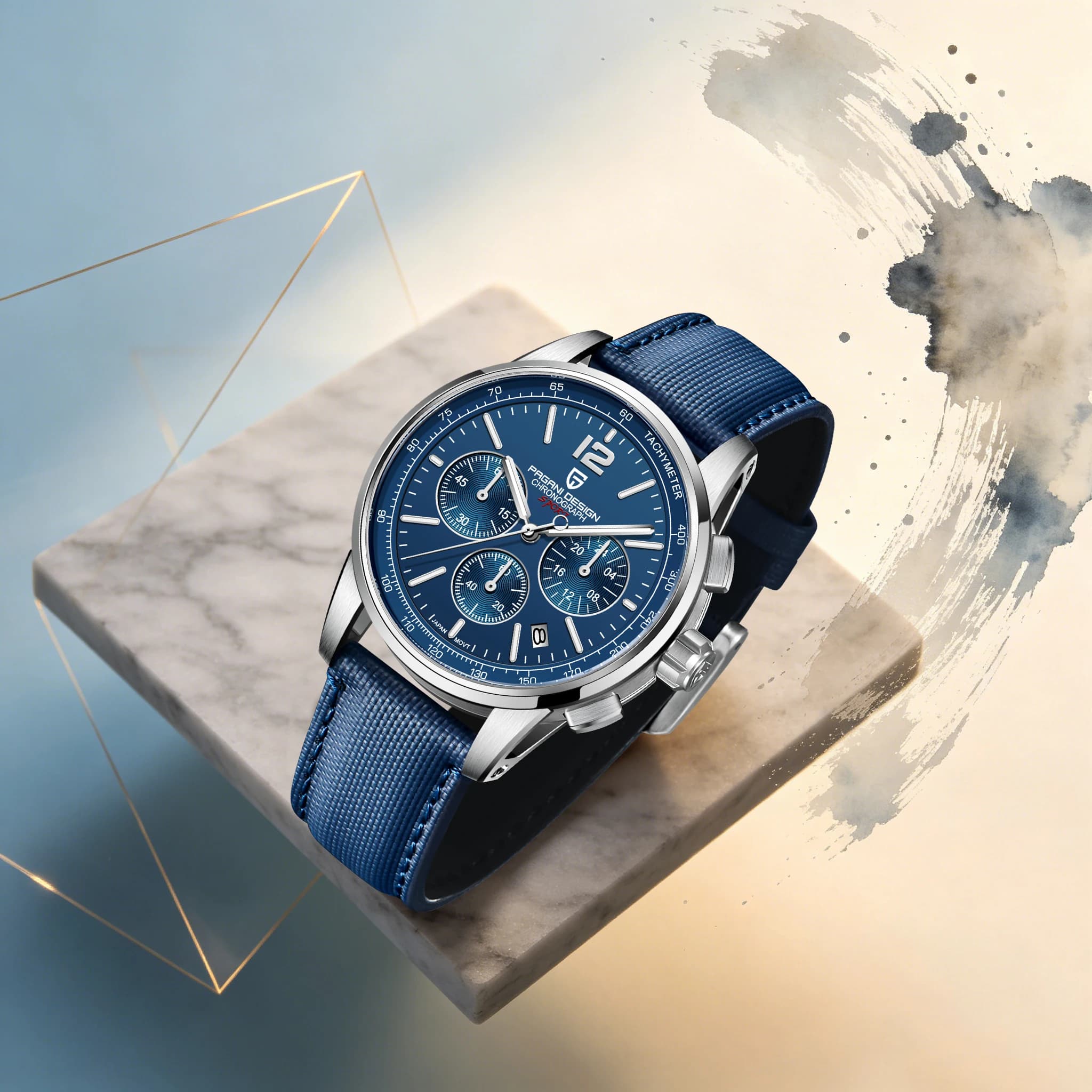 PAGANI DESIGN Men Trendy All-Match Quartz Watch Carbon Fiber Strap Sapphire Diving Luminous Watch For Fitness With Outdoor Trips