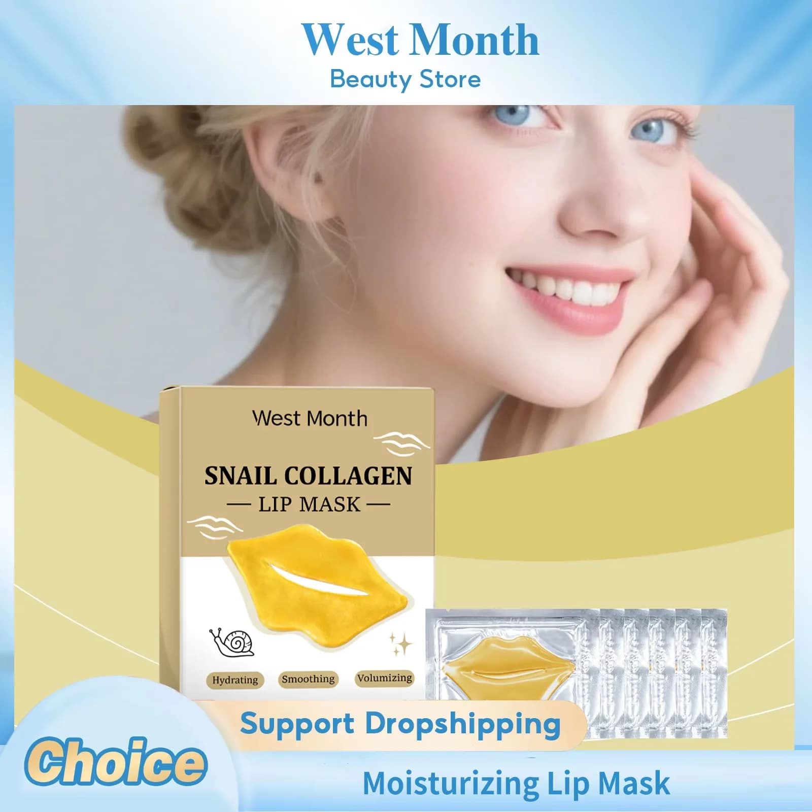 Lip Lathe Mask to the Collagen Crystalline Hydrating Smooth Reparator Reduces Rugs Refuses the Lines of the Lip Patch Lip Hydrating Lip