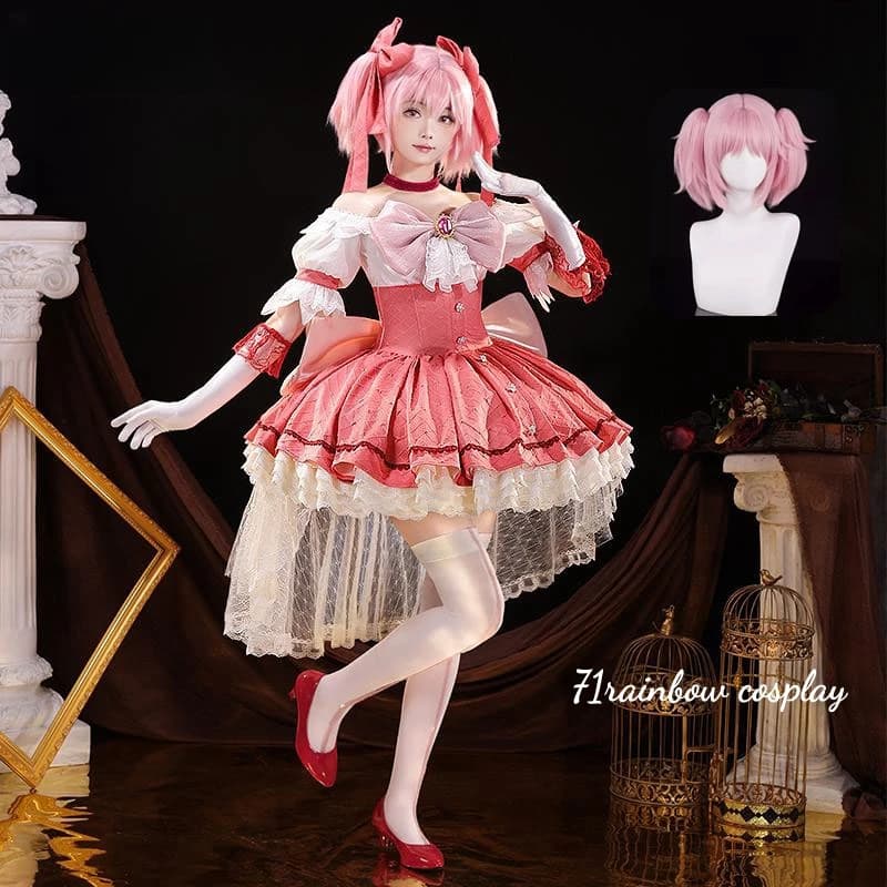 Kaname Madoka Cosplay Anime Puella Magi Madoka Magica Walpurgis Night Costume Cosplay Abiti Abiti Parrucca Vestiti Cosplay