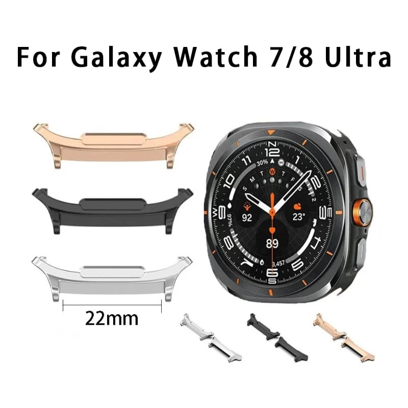 Suitable for Samsung Smartwatch Galaxy Watch 7/8 Ultra 47mm Metal Band adapter replacement connector 22mm