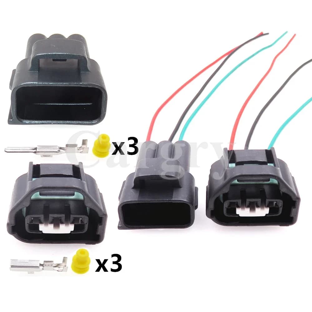 Set di 3 Connettori 7283-1133-10 90980-11261 per Cavi Sensore AC Auto, Spina Maschio e Presa Femmina per Auto Toyota