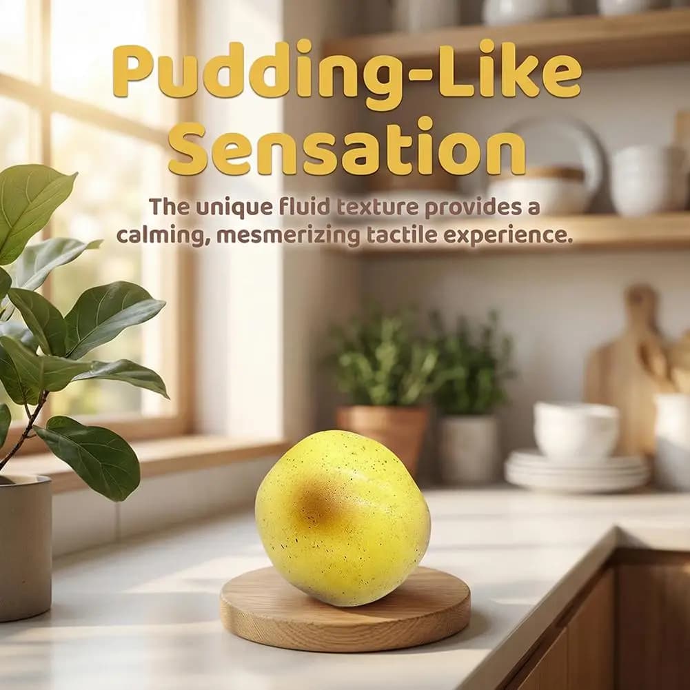 Fluid Potato Squishy Toy Slow Rise Stress Ball, Realistic Fruits Fidget, Decompression Gift for Kids & Adults Anxiety Relief