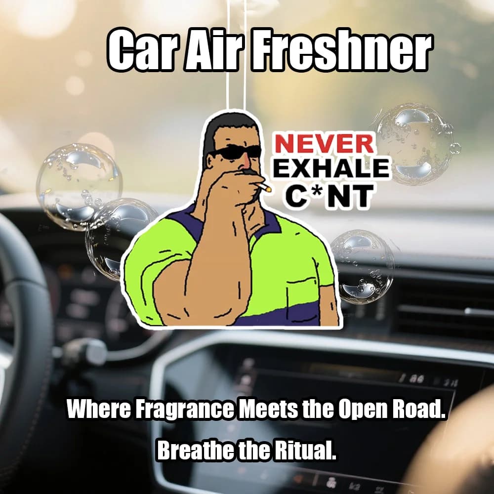 Cool Guy Odor Alert Car Perfume Hook: Fashionable Design, Mirror Air Suit, Durable Fragrance
