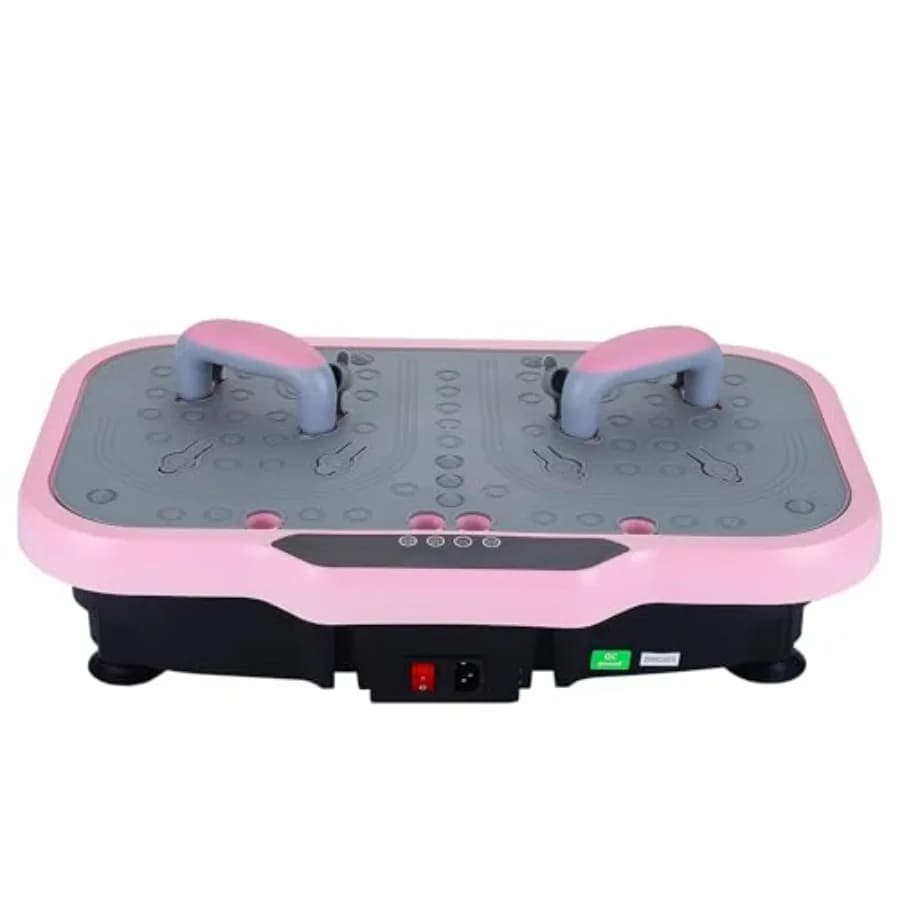 Silent Vibration Plate Exercise Machine for Weight Loss: ABS plastic black ultra-quiet motor and non-slip surface