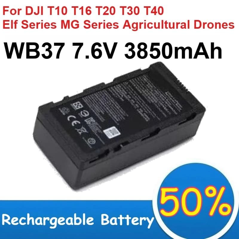 Batteria al Litio WB37 7.6V 3850mAh per Droni Agricoli Serie DJI T10 T16 T20 T30 T40 Elf e Serie MG, Batteria per Telecomando