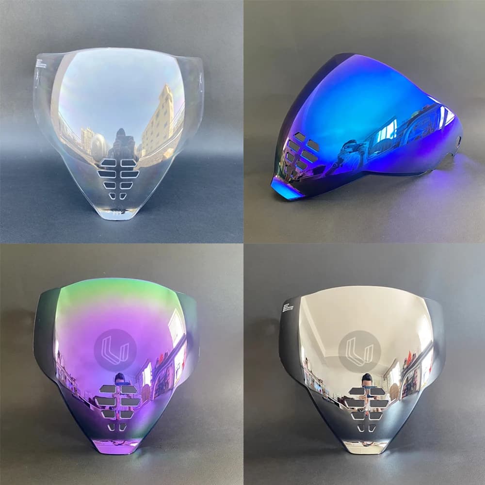 Casco da motociclista trasparente resistente ai raggi UV lente PC fumo scuro alternativo alla visiera parasole Per aerei ICON