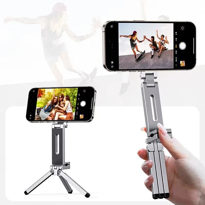 Innovative Tripod Phone Holder Adjustable Tripod Stand Universal 360 Rotating Car Mobile Phone Holder Magnetic