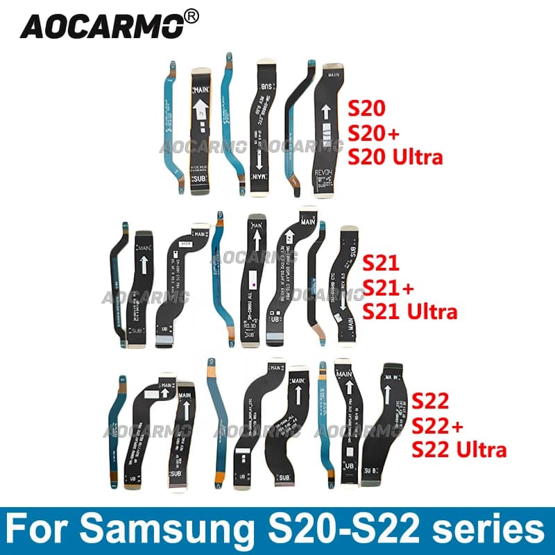 Aocarmo per Samsung Galaxy S20 S21 S23 Plus S20 + S21U S22 Ultra WIFI segnale lino LCD MainBoard collegamento della scheda madre cavo flessibile