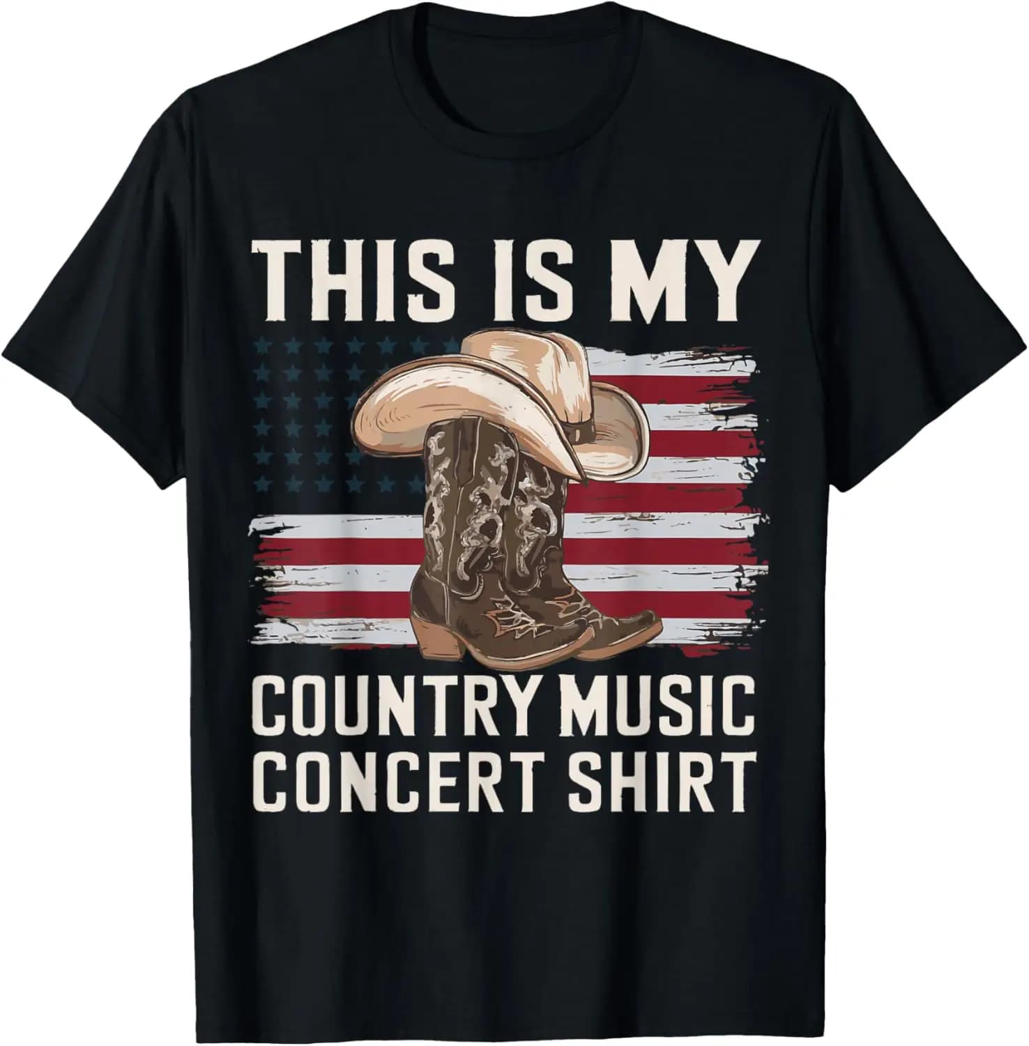This Is My Country Concert T-Shirt 100% Cotton Trendy Y2K Short-Sleeve Tee – Soft, Quick-Drying, & Moisture-Wicking; Ideal