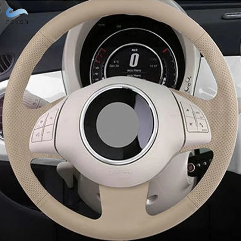 Leather cover Microfiber Brake for Fiat 500 2007-2015, 500e 2014-2018, 500C 2014-2017