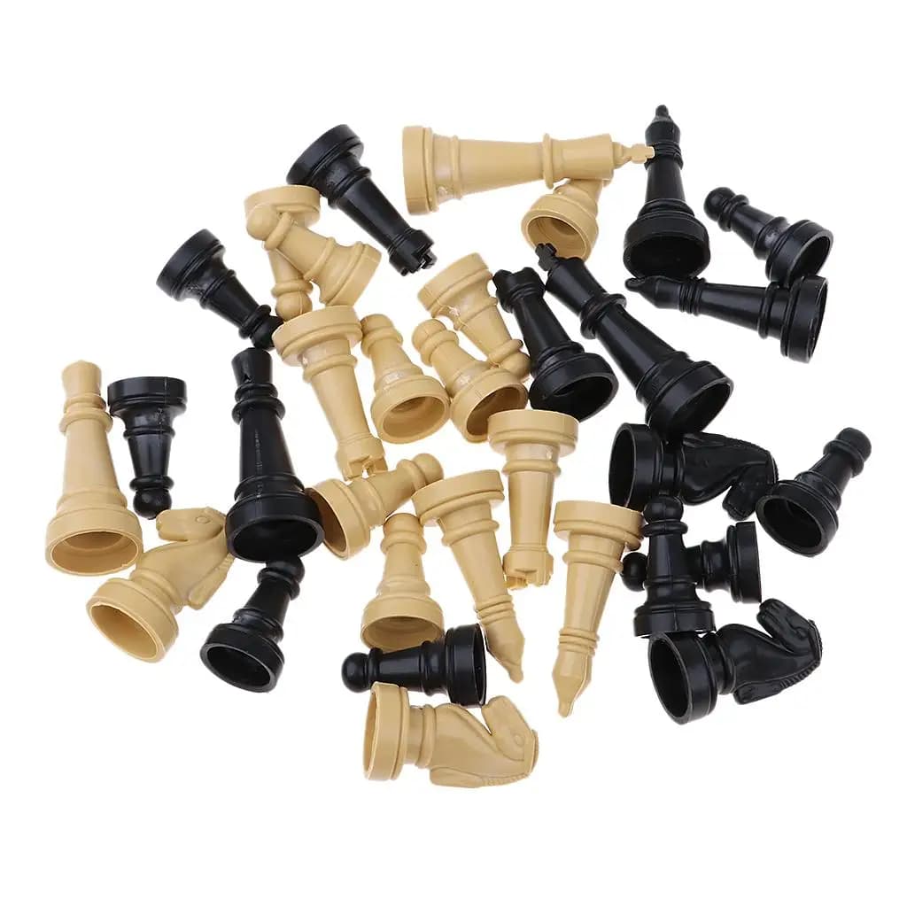 32 Pz/lotto 2 '' Pezzi degli Scacchi di Plastica Solo Gioco Da Tavolo Checker Pawns Accessori Per Bambini Bambini Giocattoli Per Feste Per Adulti