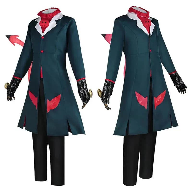 Costume Hazbin Cosplay Hotel Helluva Boss Blitzo Abiti con coda per Halloween Comic Cons;3'v,6.h;8'