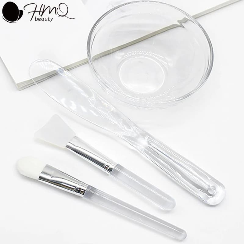 Transparent Mixing Bowl Set Tools for Mixing Face Mask Do-it-your Apply Soft Brushes for Face Deep Cleaning Beauty Skin Care