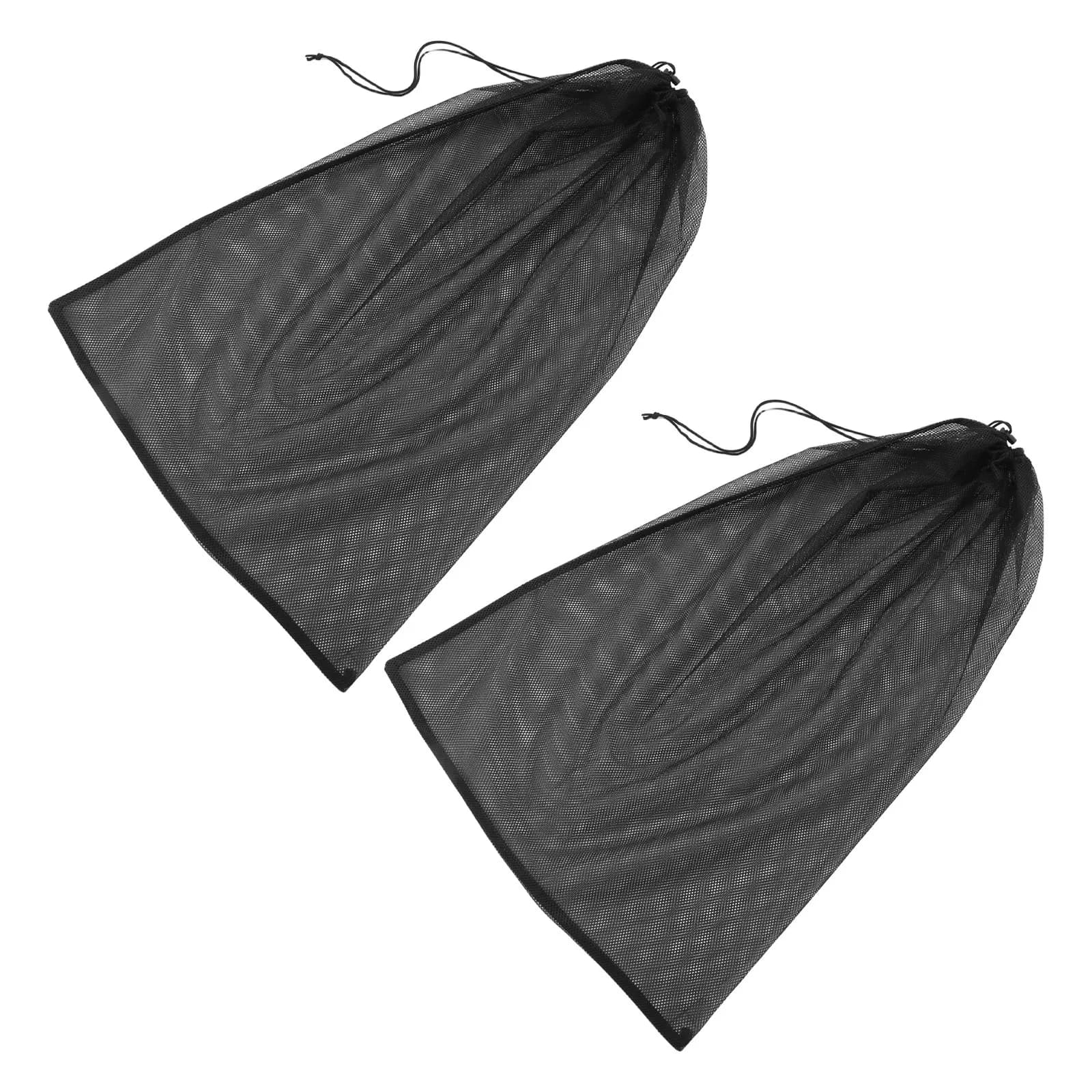 4Pcs Large Mesh Drawstring Laundry Bags Heavy Duty Polyester Washing Machine Garment Bags for Quilts Bed Sheets Clothes