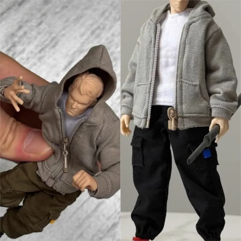 1/12 Bilancia Maschio Action Figures Gilet Sportivo Cappotto Con Cappuccio Pantaloni Modello di Vestiti per 6 pollici Soldato Notaman NWTOYS MEZCO Corpo