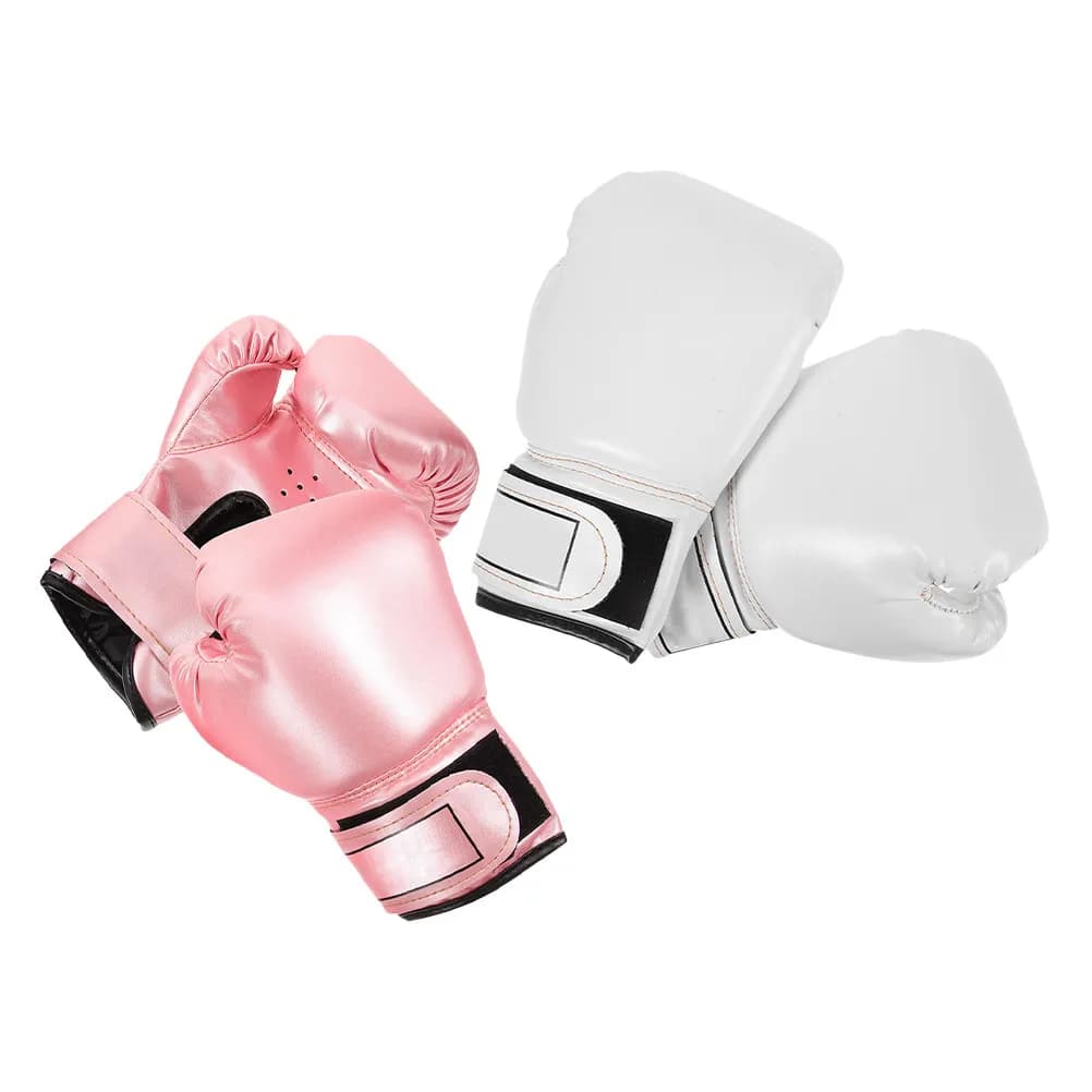 2 pairs of pearly sparring gloves, boxing training gloves, kickboxing, taekwondo and practice on the boxing bag