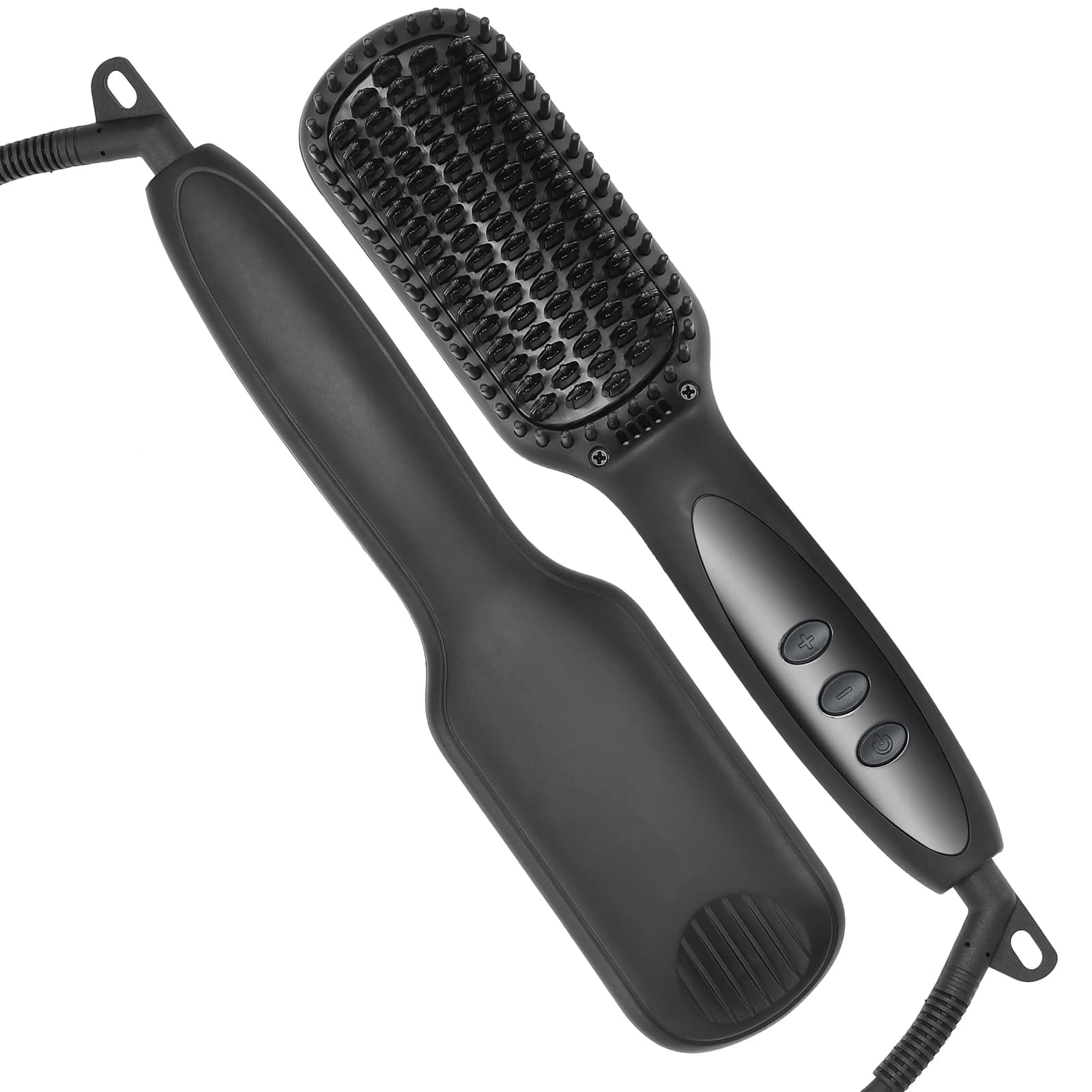 Hair plate for women comb hot brush for hair anti-coating ceramic heating Lcd plate for double voltage silent hair