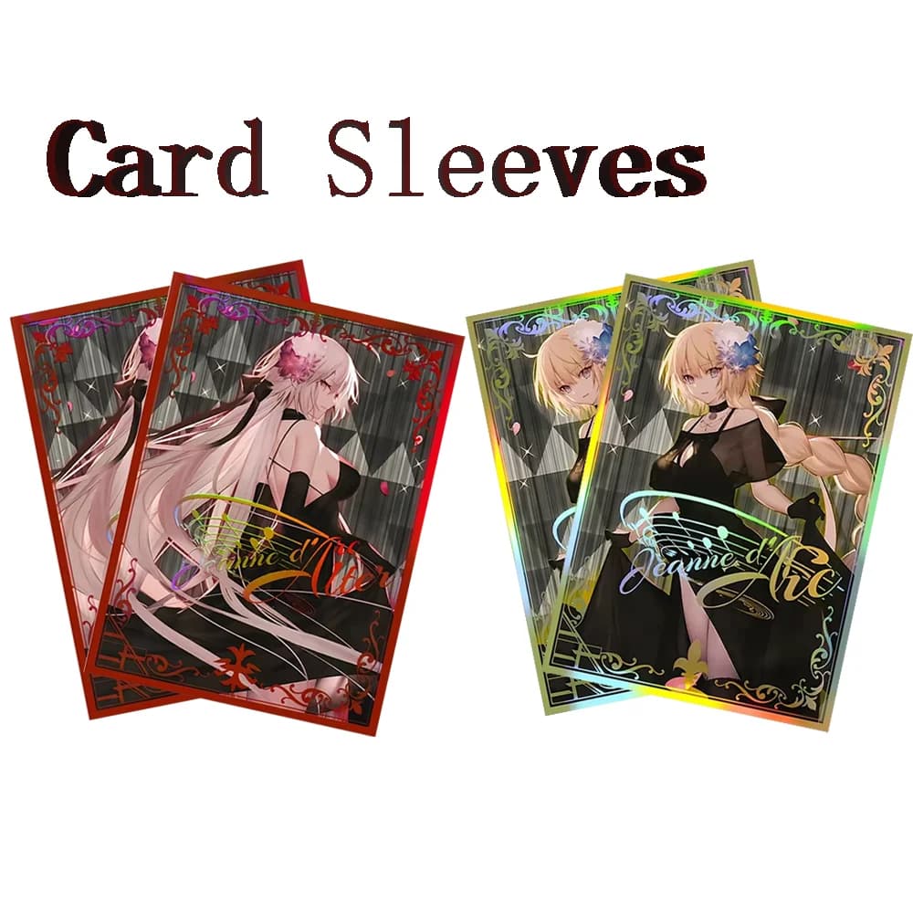 60 Pezzi Custodie Olografiche per Carte da Gioco 67x92mm, Bustine Protettive Standard per Carte Anime, Compatibili con MGT/PKM/PTCG