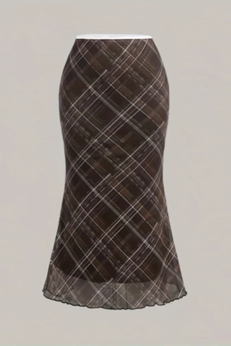 Fashionable and elegant women's straight tube skirt