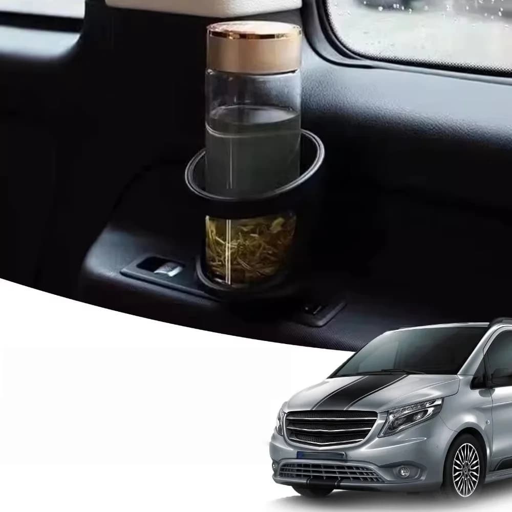 Base Portabicchieri Posteriore per Mercedes Benz W447 Vito Classe V 2015-2020 A4478101400, Portabottiglie Laterale per Sedile