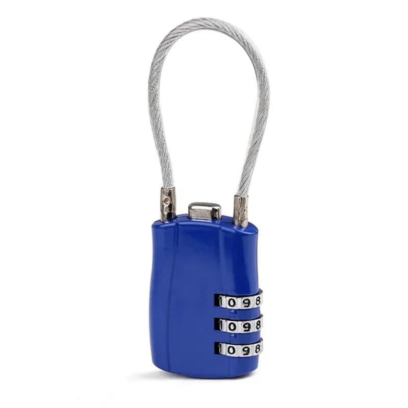 Lucchetto con codice a 3 cifre ABUP-3, lucchetto a combinazione per bagagli a colori contrastanti, lucchetto con password B